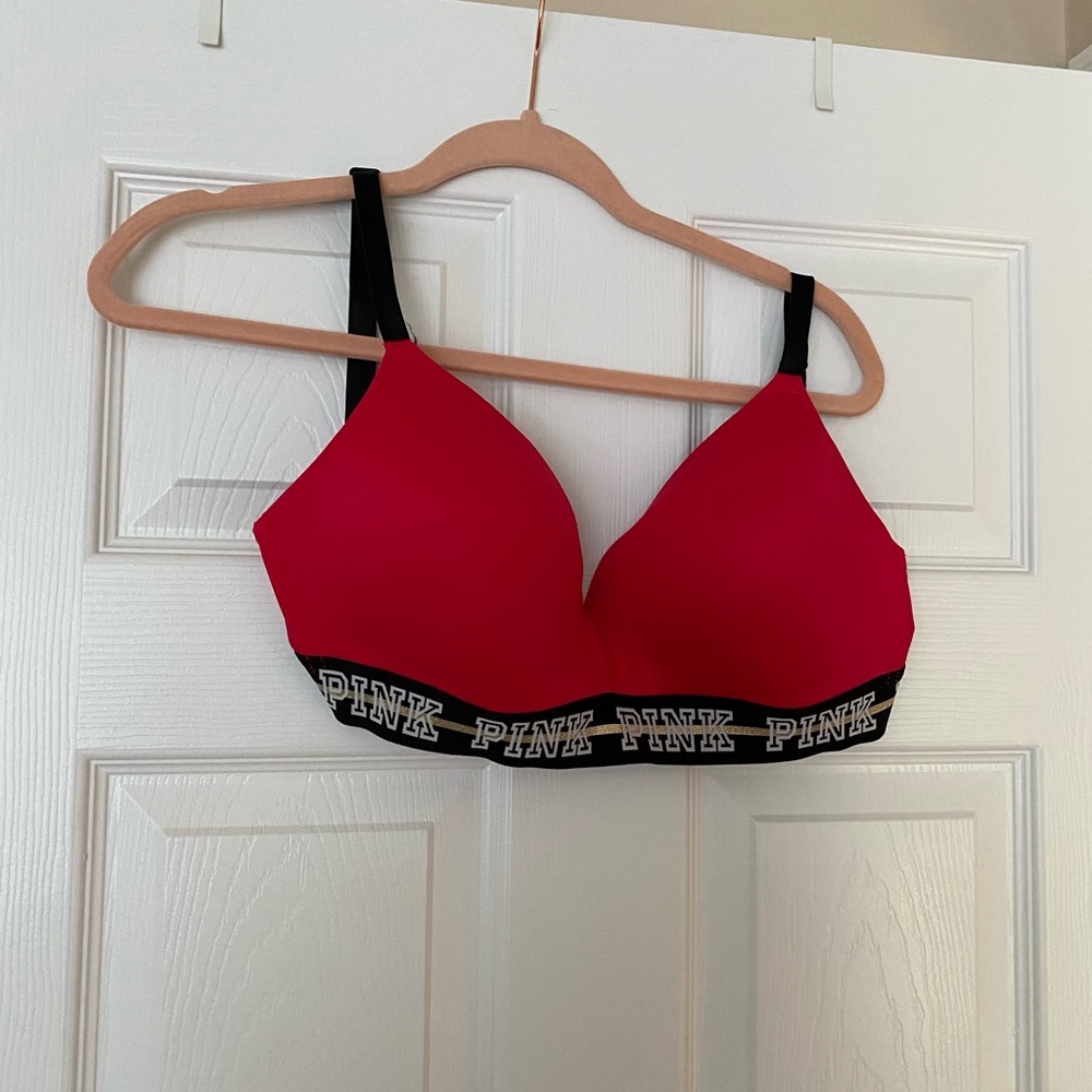 Pink bra